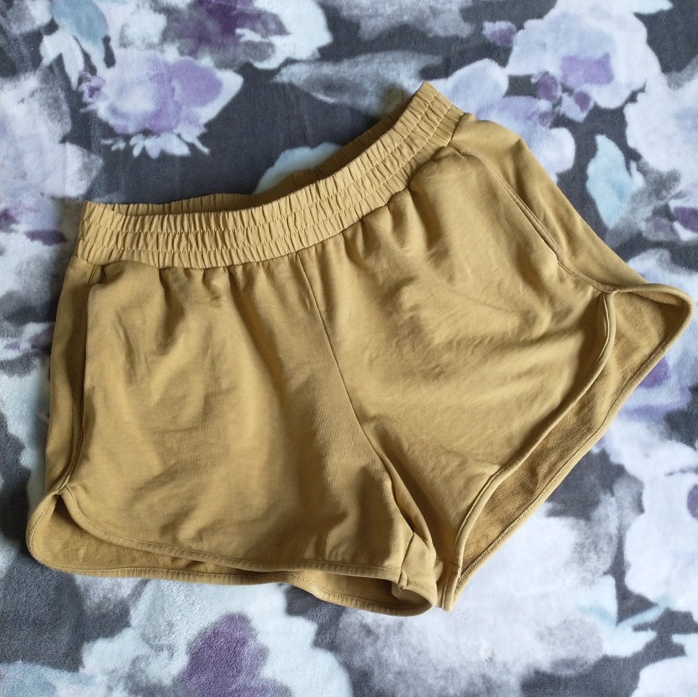 Pact Organic Cotton Mustard Shorts